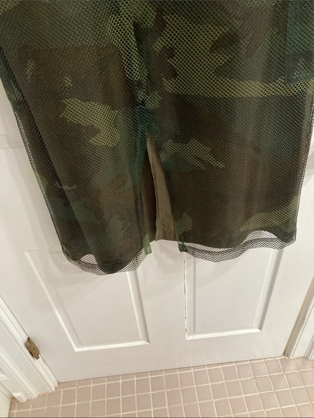 UFO Vintage 80’s women’s Camo Mesh Cargo skirt- Olive Green - Picture 3 of 8